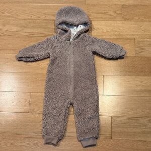Little Planet by Carter's Hooded Sherpa Romper Sz 18M